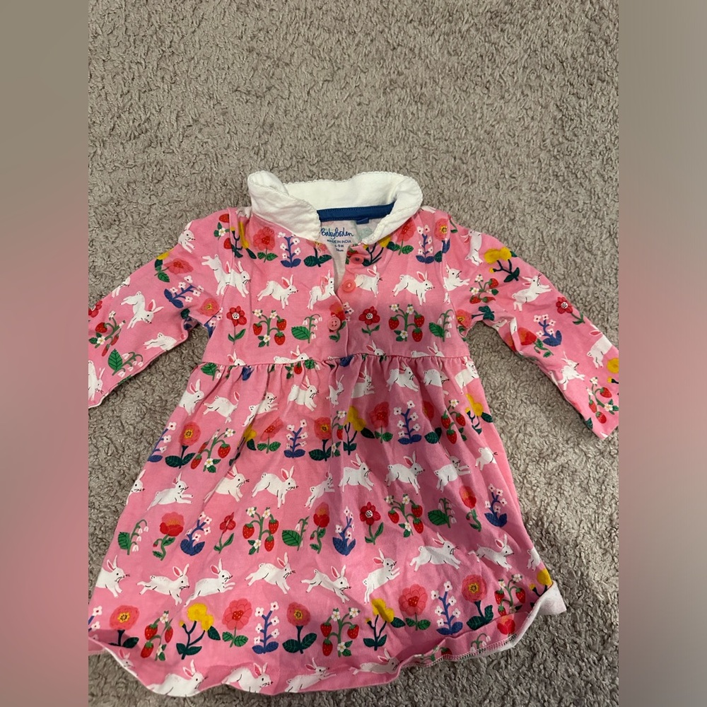 Baby Boden 6-9 month infant Long Sleeve Dress